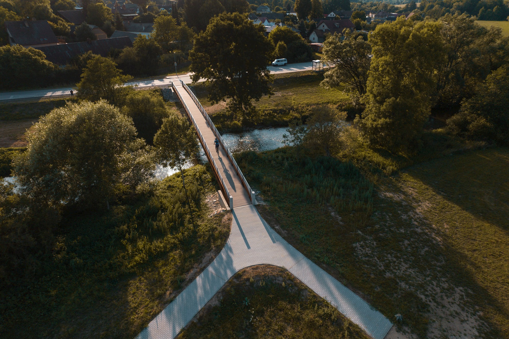 Babická lávka přes řeku Sázavu (1)